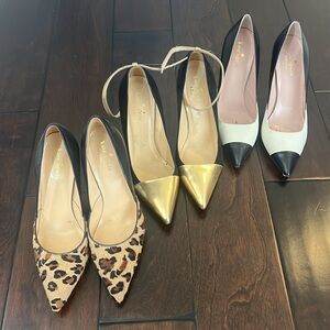 Kate Spade stiletto heels- group of 3! size 6.5